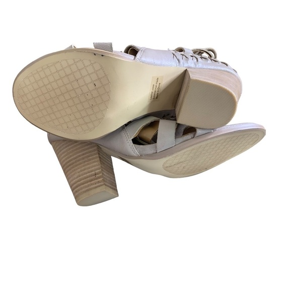 Report Signature Leather Gladiator Style Heeled Owen Sandal Size 8.5 - Picture 7 of 8